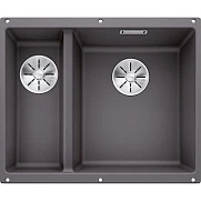  Мойка Blanco SUBLINE 340/160-U Silgranit темная скала, чаша справа