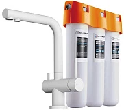  Комплект смеситель с фильтром Omoikiri Комплект Nagano-WH-P + Pure drop Lite