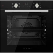  Встраиваемый духовой шкаф KUPPERSBERG/ Встраиваемый духовой шкаф KUPPERSBERG, электрический, High-Tech, 60 см, объем 80 л, 8 режимов, поворотное управление, макс. Температура 300 градусов, дисплей, таймер, цвет черный