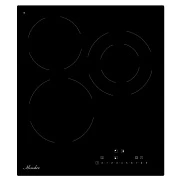  Варочная поверхность MONSHER/ Варочная поверхность MONSHER, Hi-Light, High-Tech, 45 см, 9 уровней мощности, блокировка управления, автоматическое отключение, таймер, слайдерное управление, цвет черный