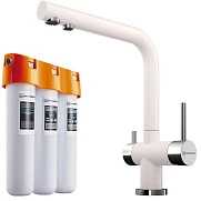  Комплект смеситель с фильтром Omoikiri Комплект Nagano-PA + Pure drop Lite