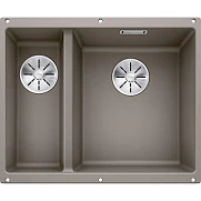  Мойка Blanco SUBLINE 340/160-U Silgranit серый беж, чаша справа