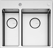  Мойка Falmec GARDA DOPPIA 18-31 CM Inox (Flush/TopMount)