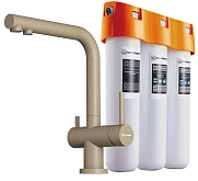  Комплект смеситель с фильтром Omoikiri Комплект Nagano-CA-P + Pure drop Lite