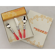  Наборы столовых приборов Bugatti Набор из 3-х столовых приборов ALADDIN Bordeaux 07-S42233S