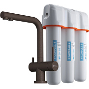  Комплект смеситель с фильтром Omoikiri Комплект Nagano-ES-P + Pure drop Lite